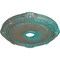 Ekena Millwork Heaton Medallion (Canopies up to 6 1/2"), 27 1/2"OD x 3 7/8"ID x 2 1/4"P, Copper Green Patina CM27HECGS - alternate 2